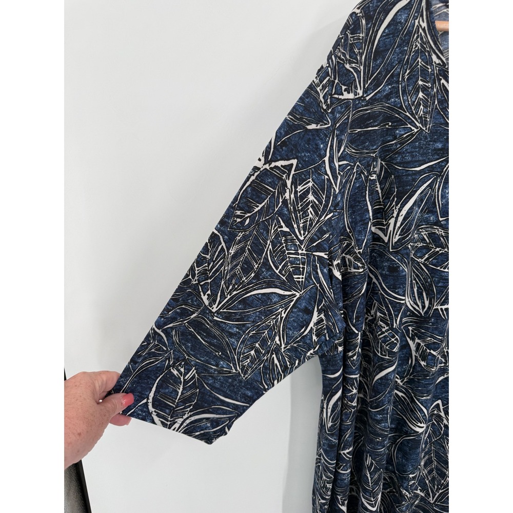 AnyWear by Catherine's Hi Lo Maxi Dress Womens 4X Flowy Tropical Floral Stretchy - Picture 6 of 7